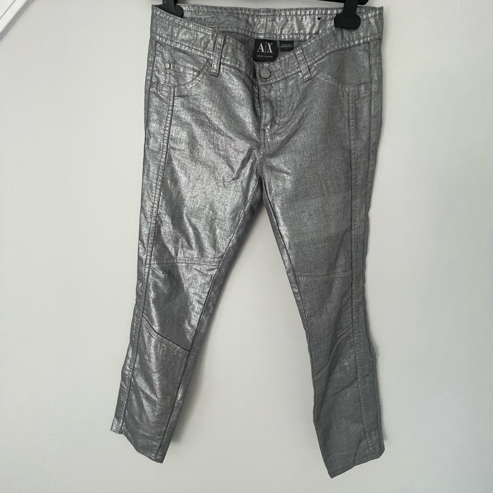 Armani Exchange Women's Silver Jeans